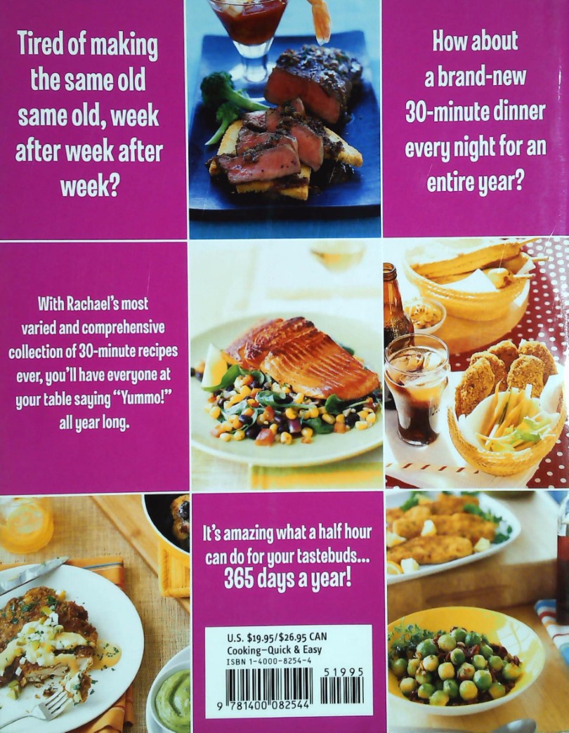 Livre Rachael Ray 365: No Repeats : A Year of Deliciously Different Dinners - Rachael Ray (Livre ...