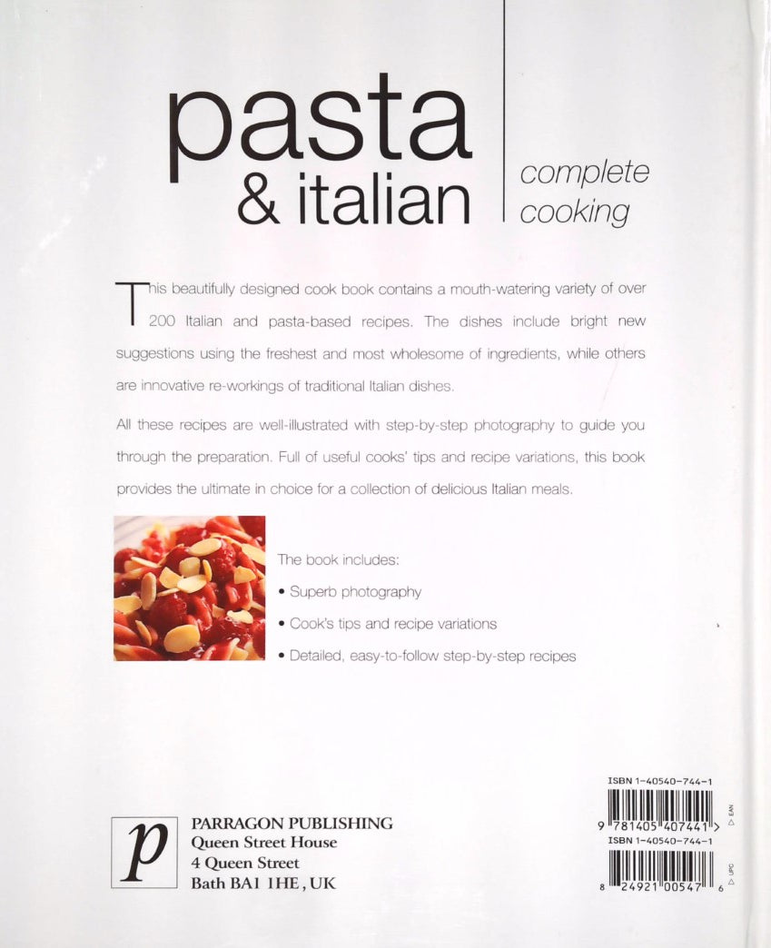 Livre Pasta & Italian : Complete Cooking With Over 200 Pasta and Italian Recipes (Livre d'occasio...