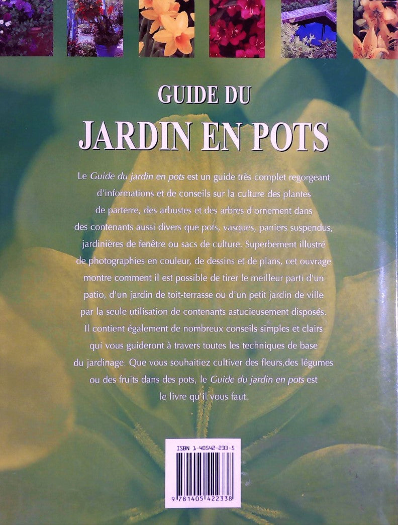 Livre Guide du jardin en pots - Collectif (Livre d'occasion) - ISBN 1405422335