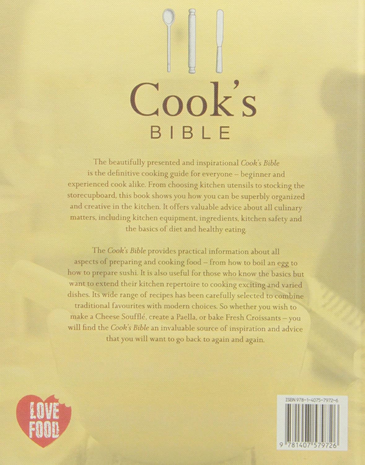 Livre Cook's Bible : The Definitive Cook's Guide (Livre d'occasion)