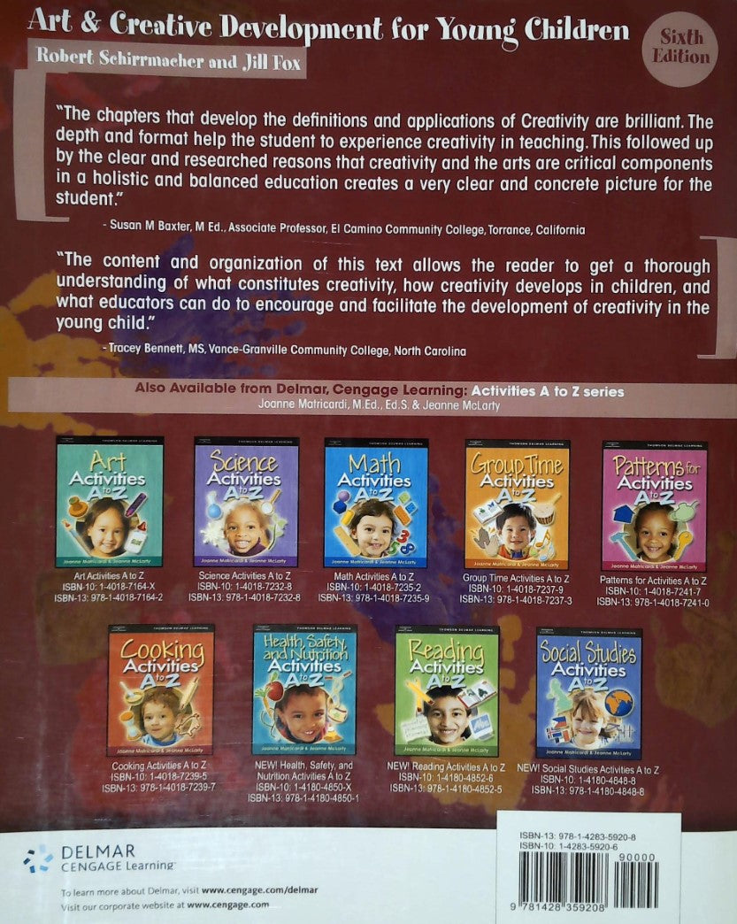 Livre Art and Creative Development for Young Children - Robert Schirrmacher (Livre d'occasion) - ...