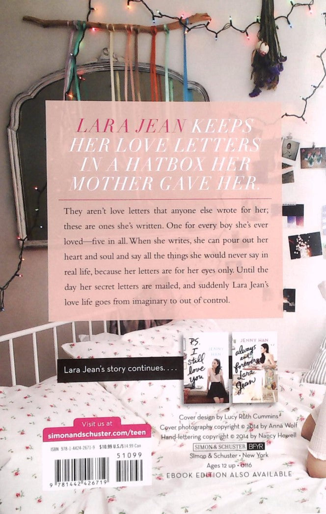 Livre To All the Boys I've Loved Before - Jenny Han (Livre d'occasion) - ISBN 1442426713