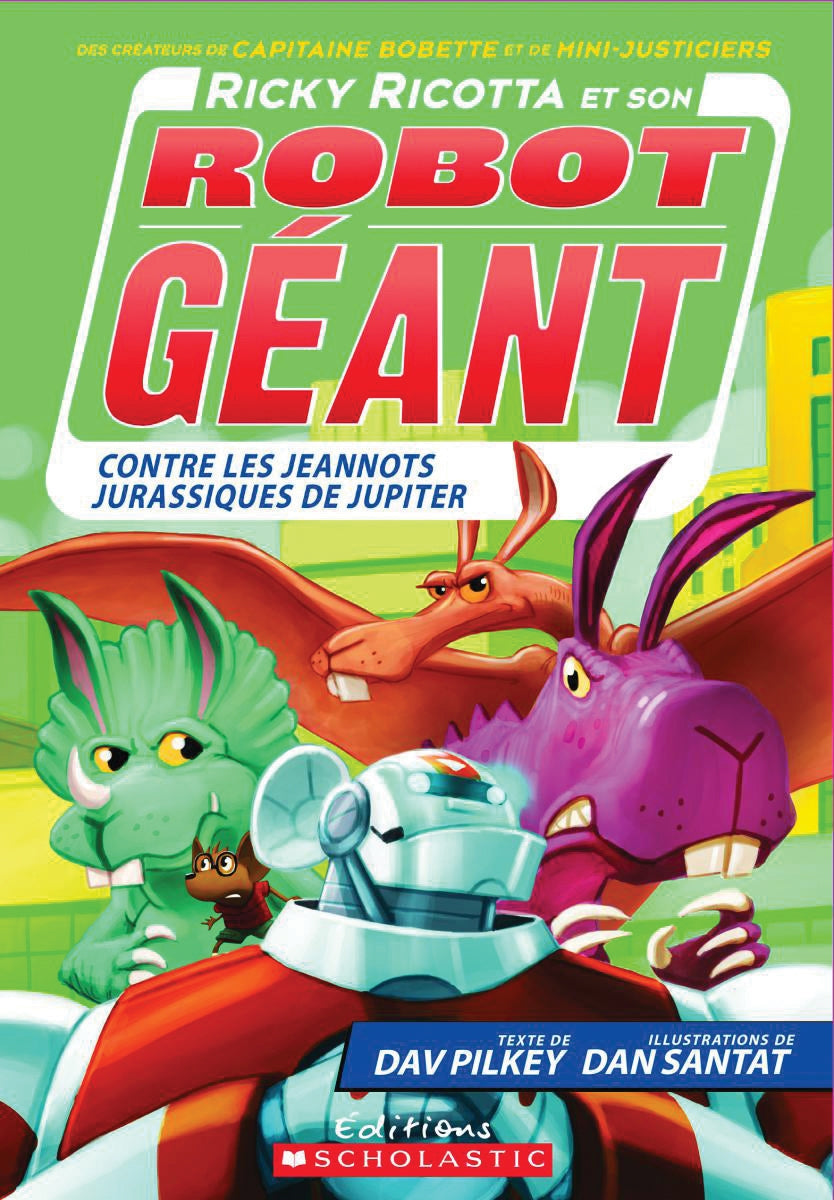 Livre Contre les jeannots jurassiques de Jupiter - Dav Pilkey (Livre d'occasion)