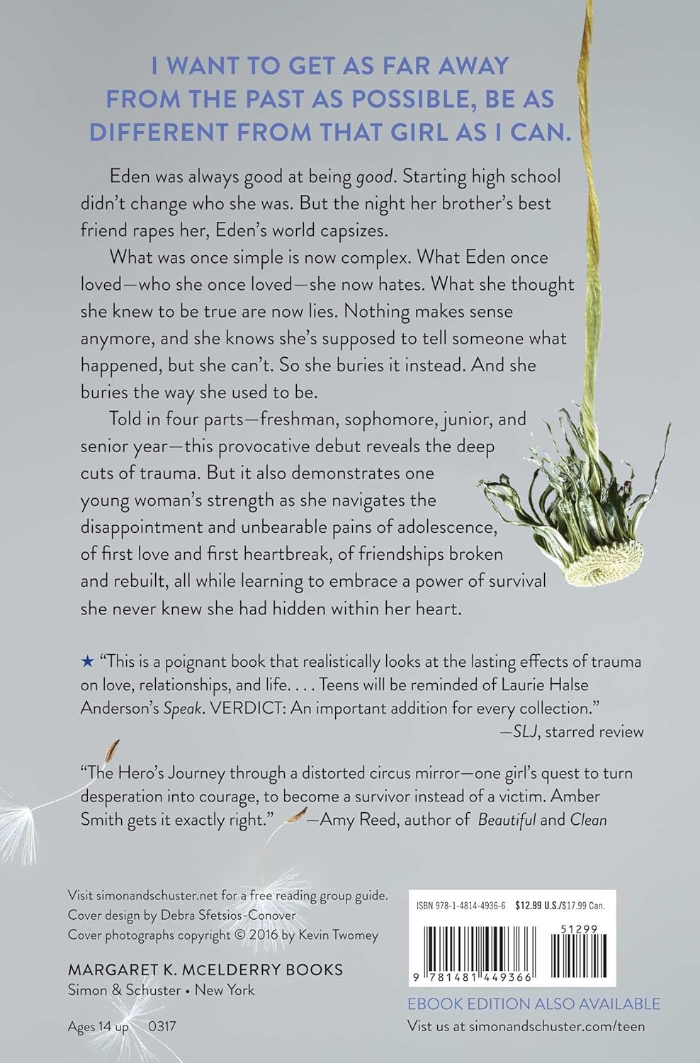 Livre The Way I Used To Be - Amber Smith (Livre d'occasion) - ISBN 1481449362