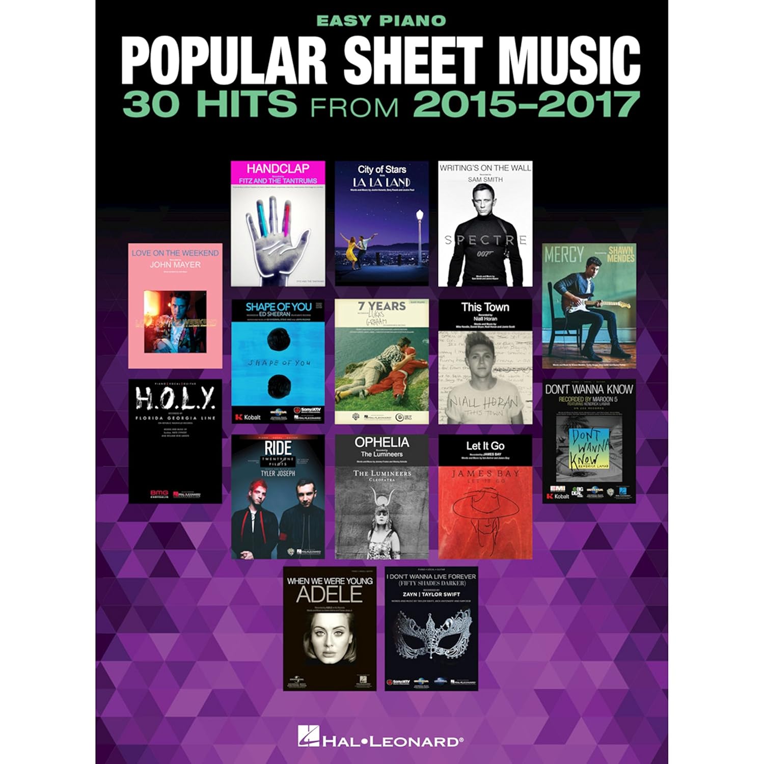 Livre ISBN 1495093301 Easy Piano : Popular Sheet Music : 30 Hits from 2015-2017