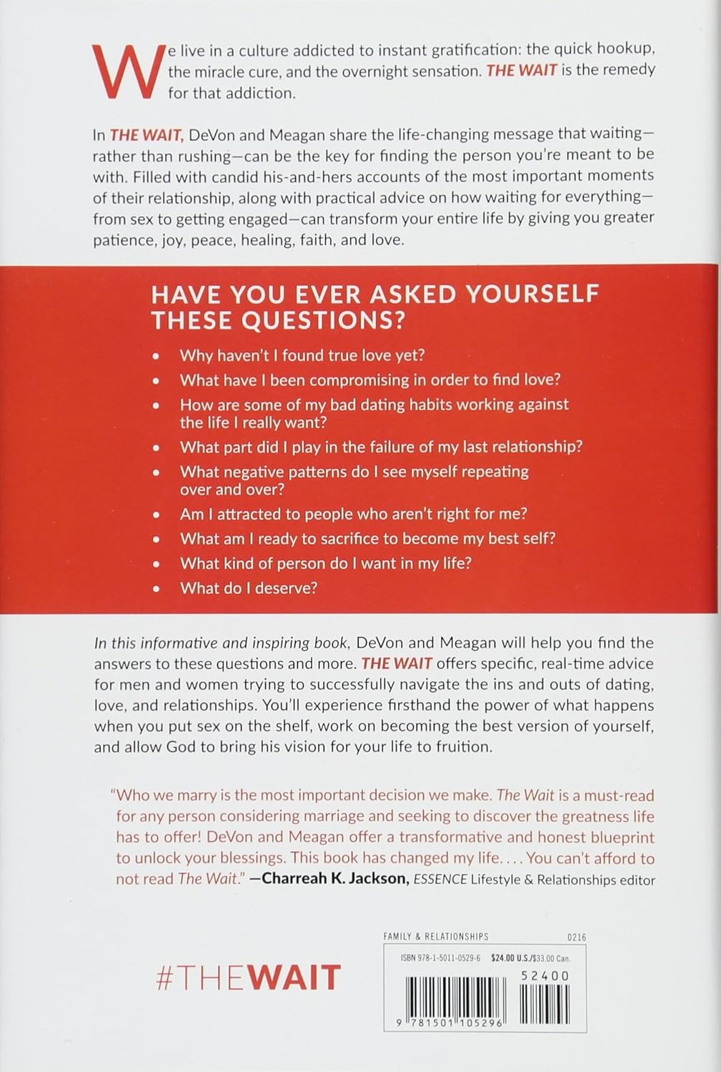 Livre The Wait : A Powerful Practice for Finding the Love of Your Life and the Life You Love - De...