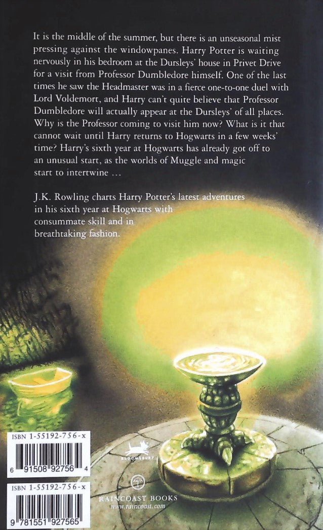 Livre Harry Potter and the Half-Blood Prince - J.K. Rowling (Livre d'occasion) - ISBN 155192756X