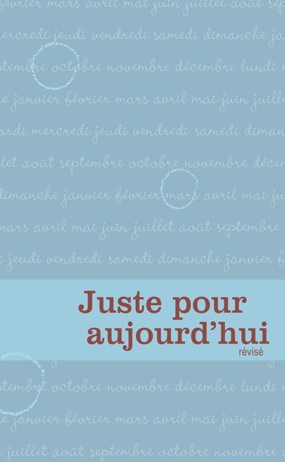 Livre Juste pour aujourd'hui - Narcotiques Anonymes - NA (Livre d'occasion)