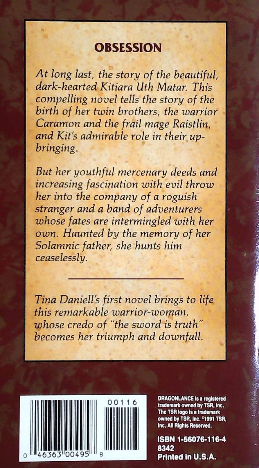 Livre Dark Heart - Tina Daniell (Livre d'occasion) - ISBN 1560761164