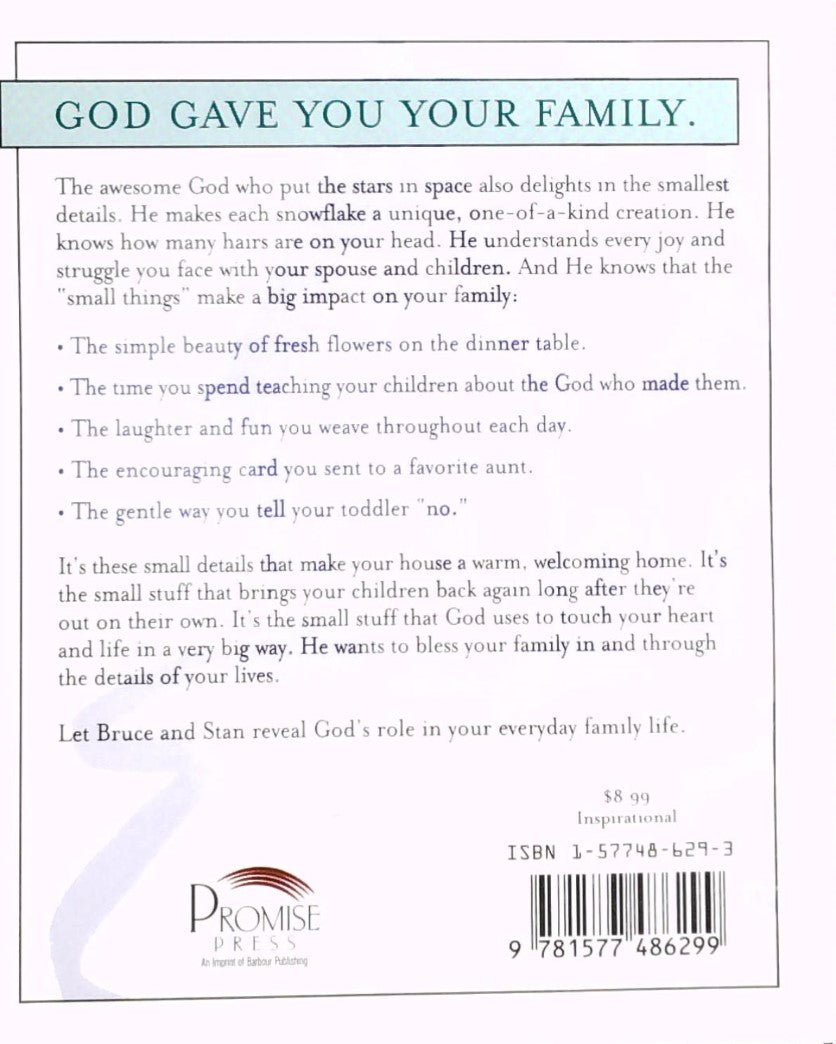 Livre God is in the Small Stuff for Your Family - Bruce Bickel (Livre d'occasion) - ISBN 1577486293