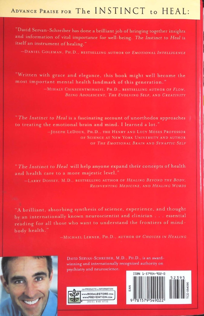 Livre The Instinct to Heal: Curing Stress, Anxiety, and Depression Without Drugs and Without Talk...