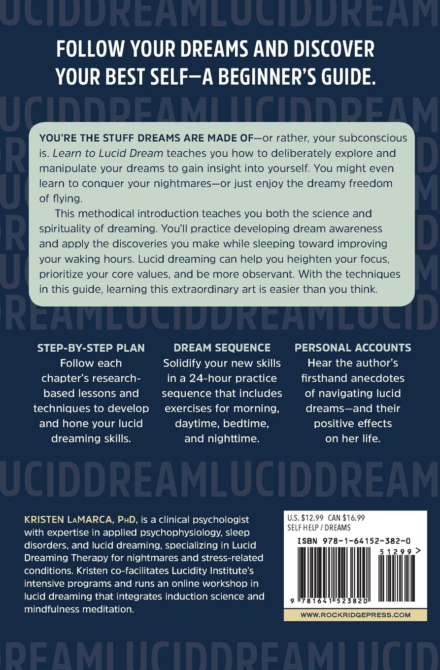 Livre Learn to Lucid Dream: Powerful Techniques for Awakening Creativity and Consciousness - PhD ...