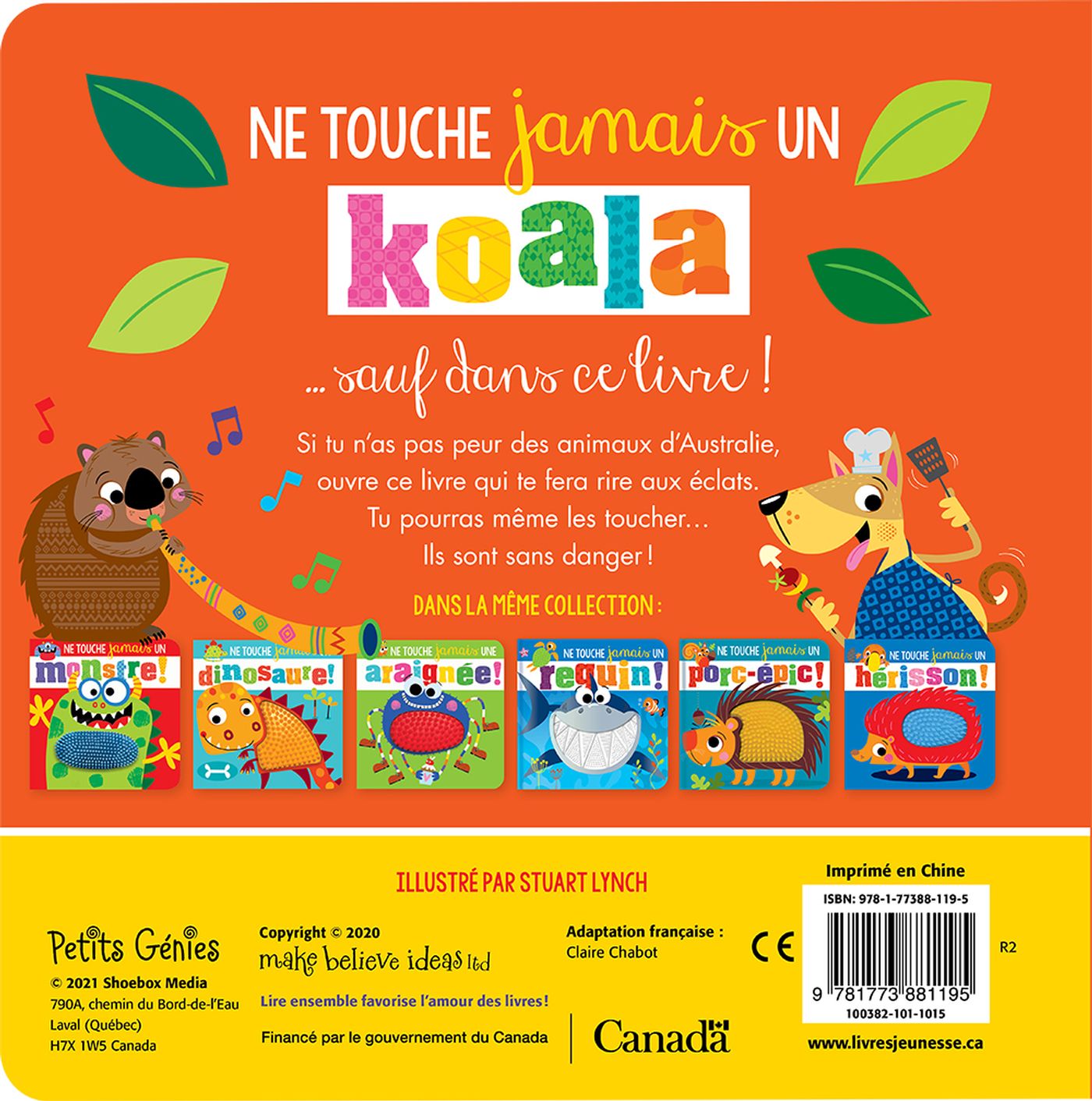 Livre Ne touche jamais un Koala ! (Livre d'occasion) - ISBN 1773881191