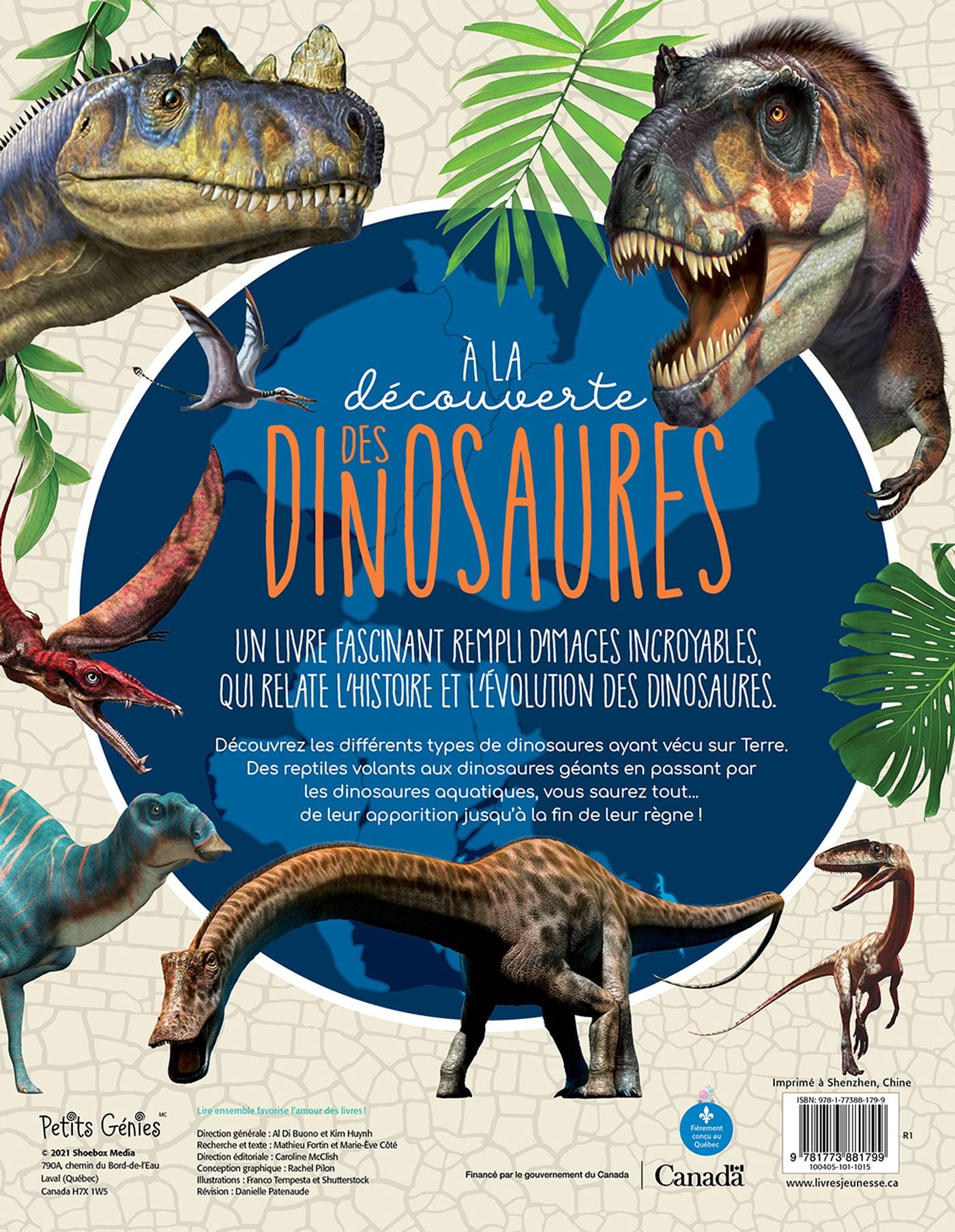 Livre À la découverte des dinosaures (Livre d'occasion) - ISBN 1773881795