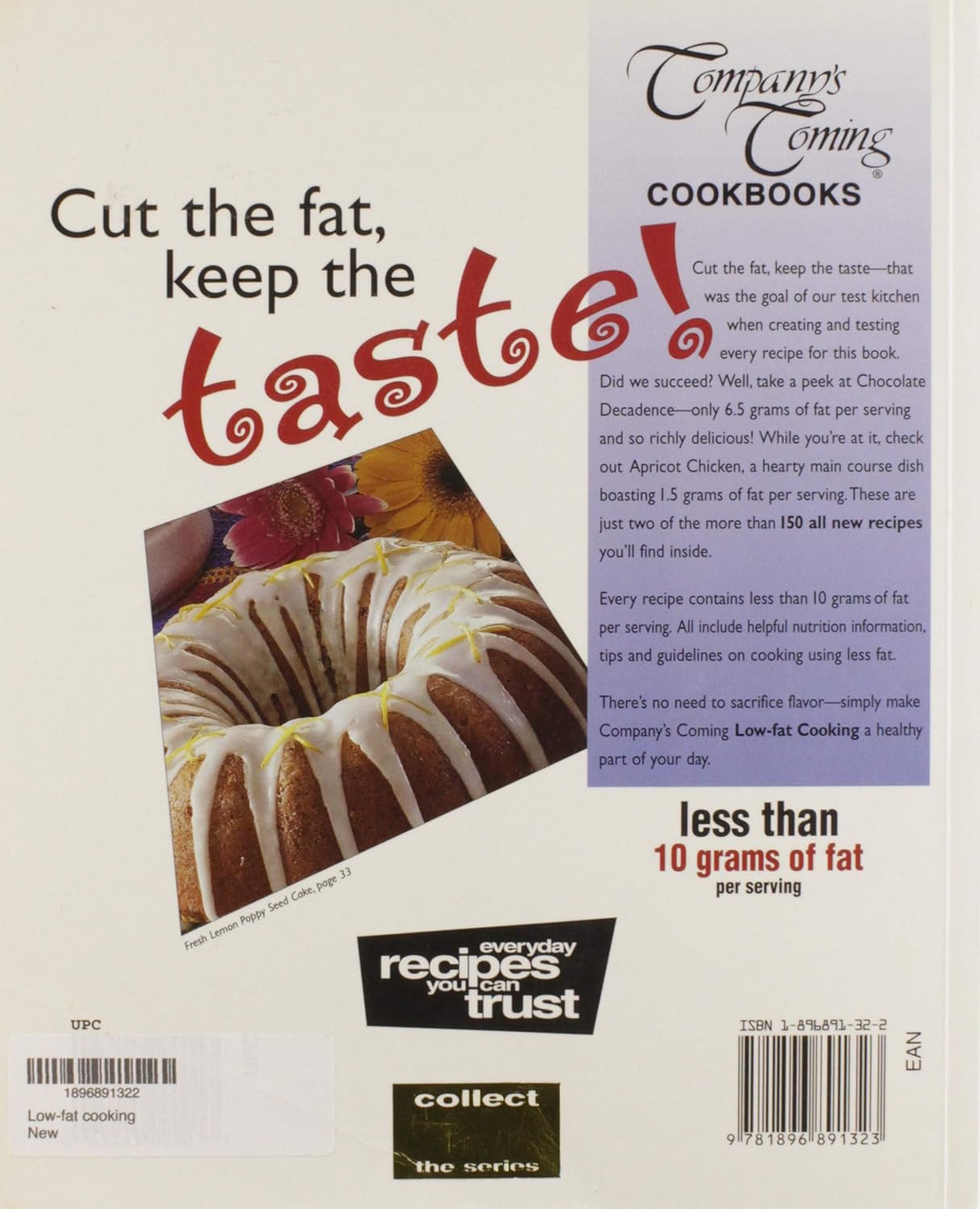 Livre Company's Coming Low-Fat Cooking (Livre d'occasion) - ISBN 1896891322