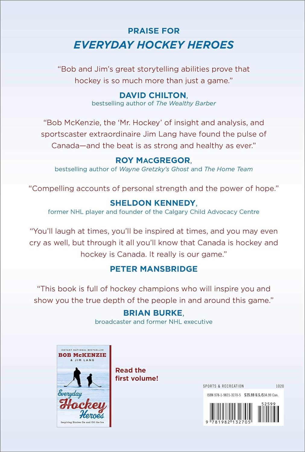 Livre Everyday Hockey Heroes, Volume II: More Inspiring Stories About Our Great Game - Bob McKenz...