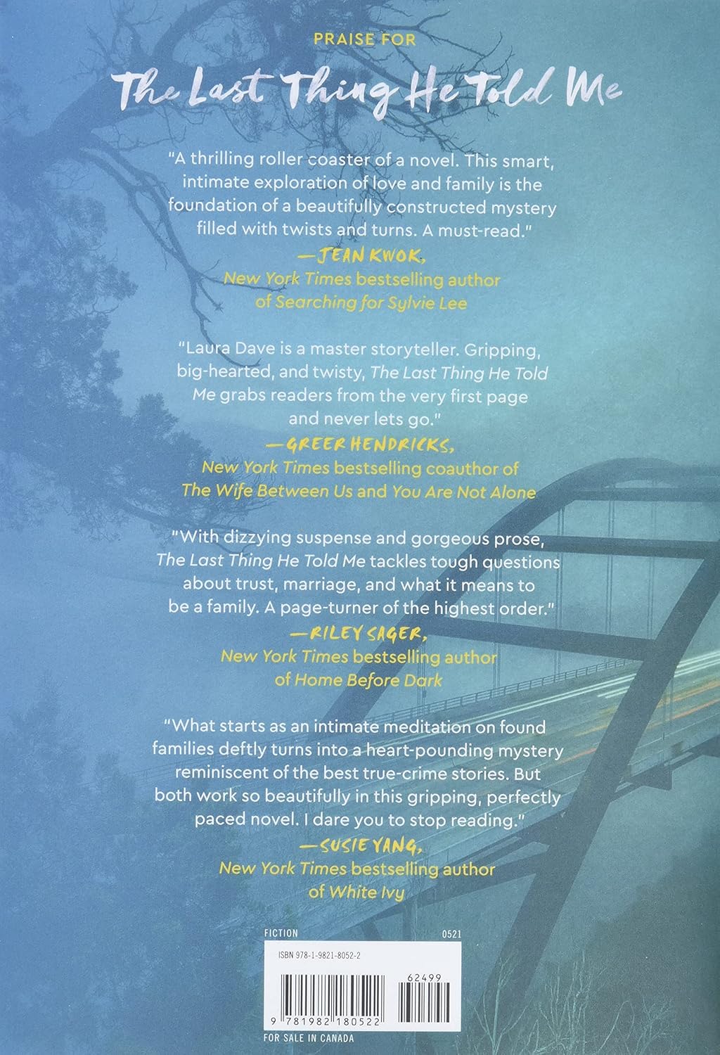 Livre The Last Thing He Told Me - Laura Dave (Livre d'occasion) - ISBN 1982180528