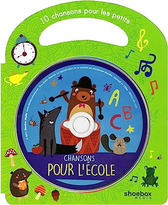 Livre Chansons pour l'école : 10 Chansons pour les petits (avec CD Audio) - Collectif (Livre neuf...