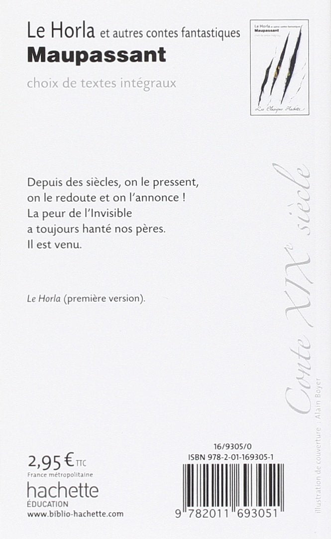 Livre Le Horla et autres contes fantastiques - Guy de Maupassant (Livre d'occasion) - ISBN 201169...