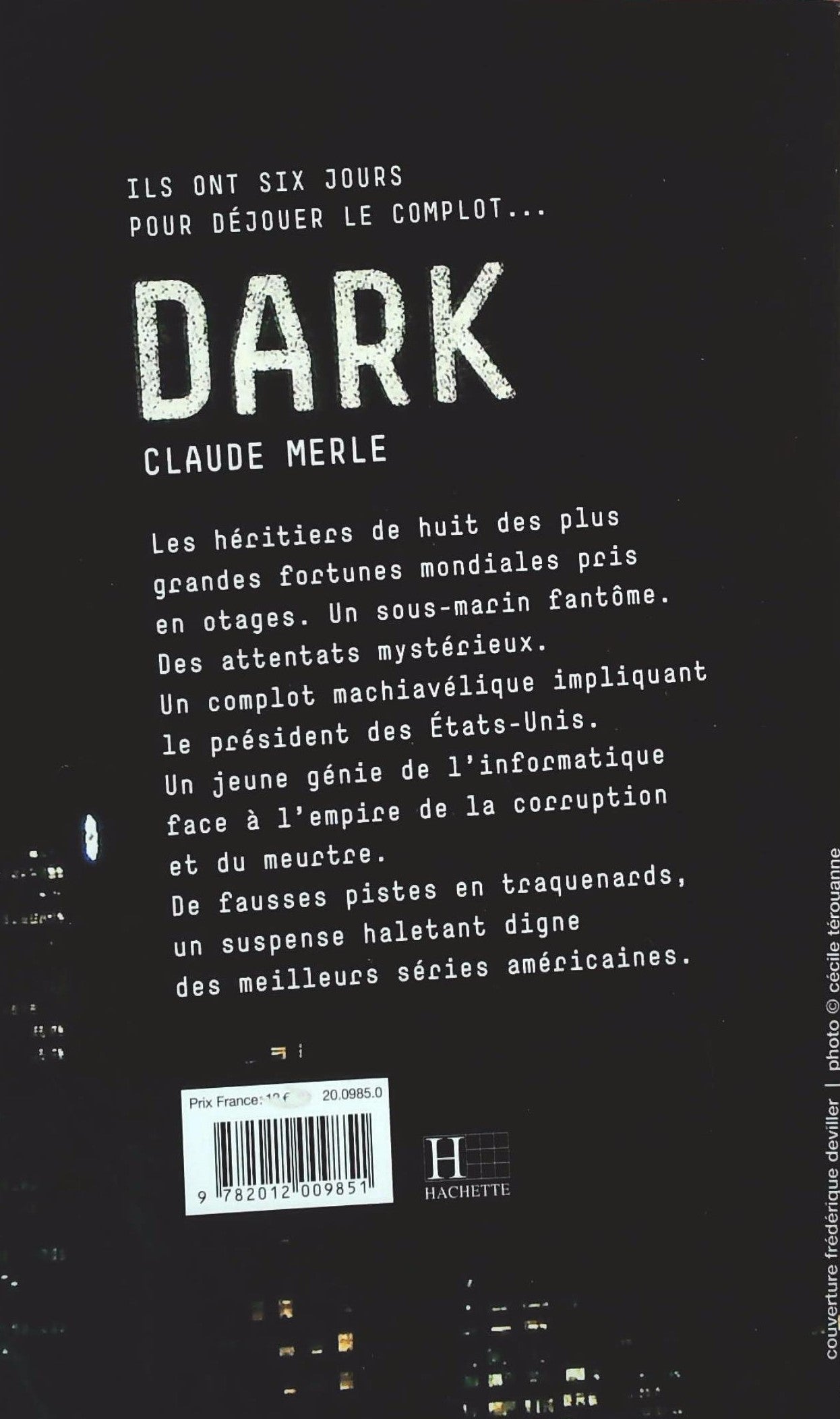 Livre Dark - Claude Merle (Livre d'occasion) - ISBN 2012009859