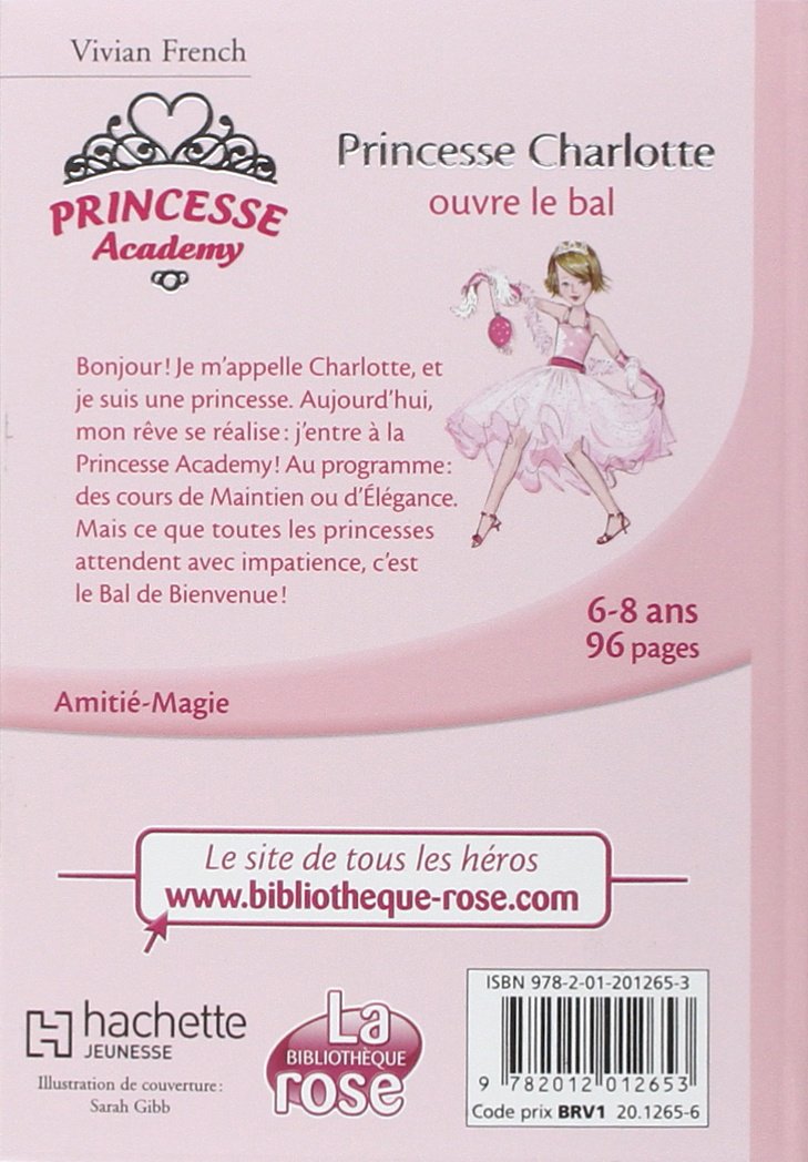 Livre Princesse Charlotte ouvre le bal - Vivian French (Livre d'occasion) - ISBN 2012012655