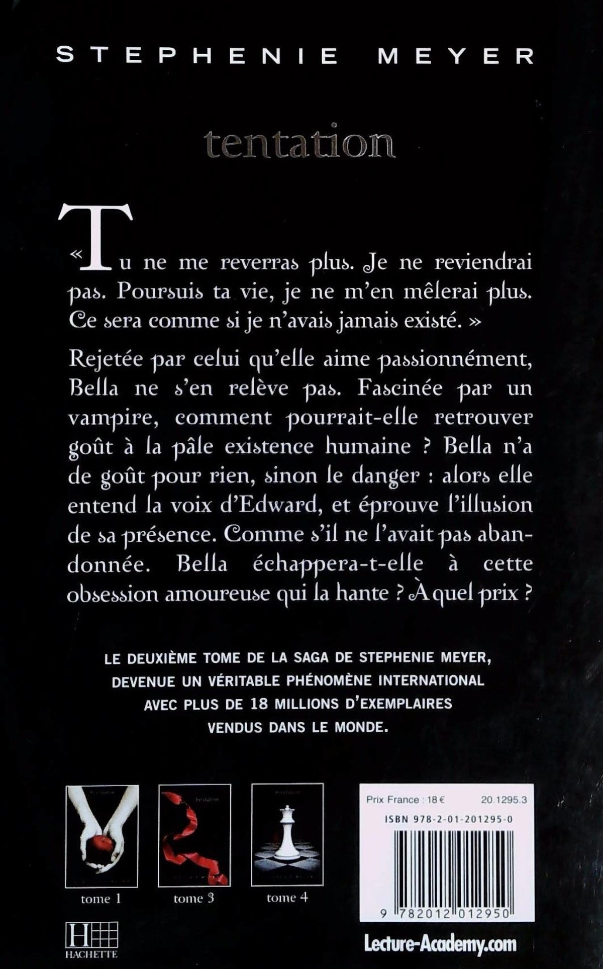 Livre Saga Fascination (Twilight) # 2 : Tentation (Stephenie Meyer) (Livre d'occasion) - ISBN...