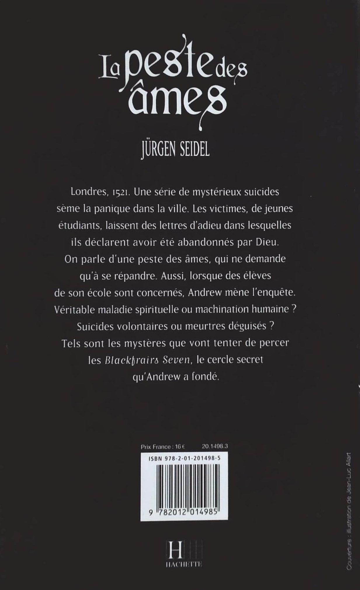 Livre La peste des âmes - Jürgen Seidel (Livre d'occasion)