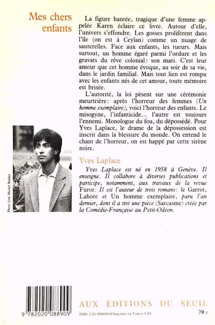 Livre Mes chers enfants - Yves Laplace (Livre d'occasion) - ISBN 2020088908