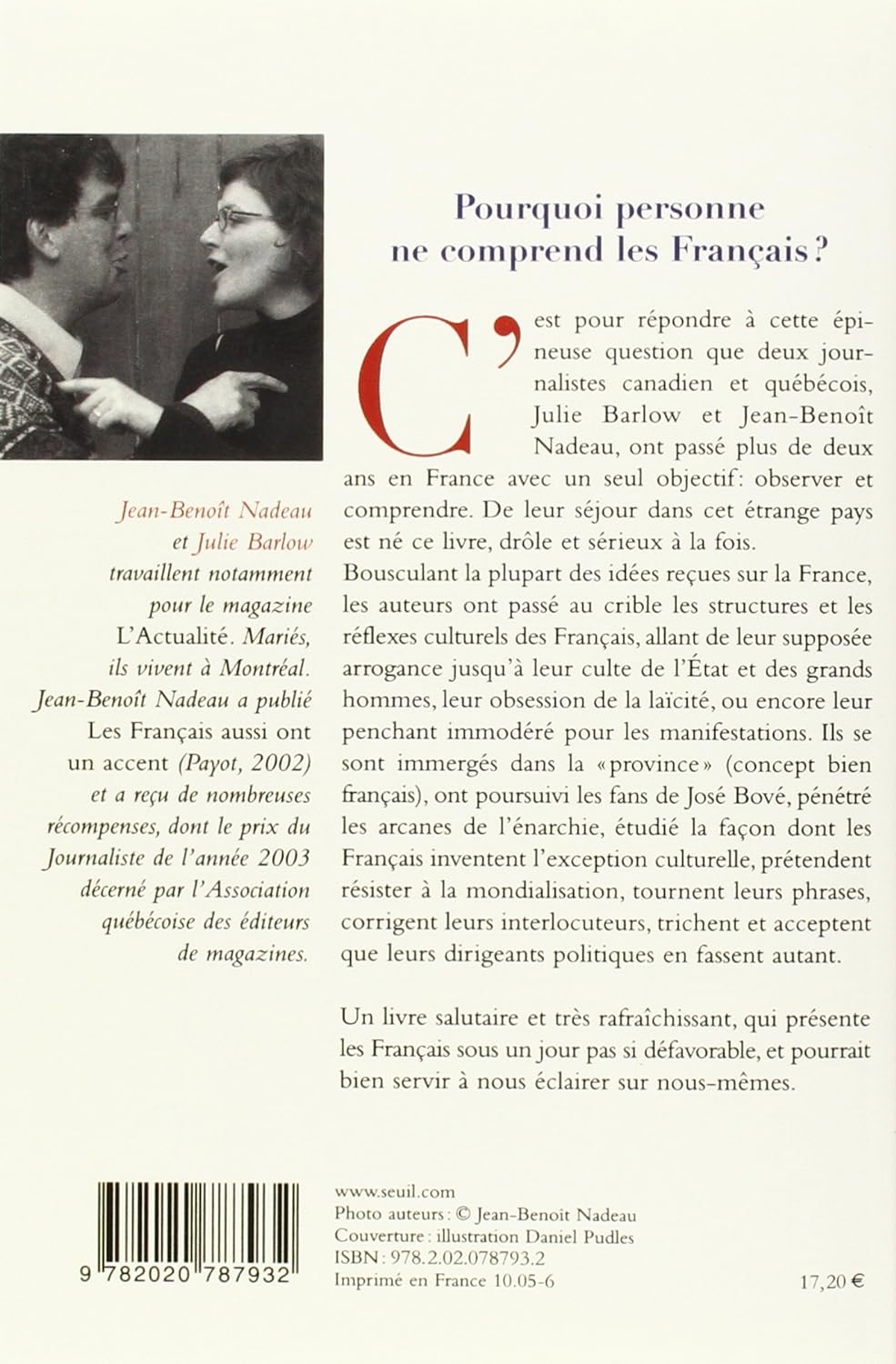 Livre Pas si fous, ces français! - Jean-Benoît Nadeau (Livre d'occasion) - ISBN 2020787938