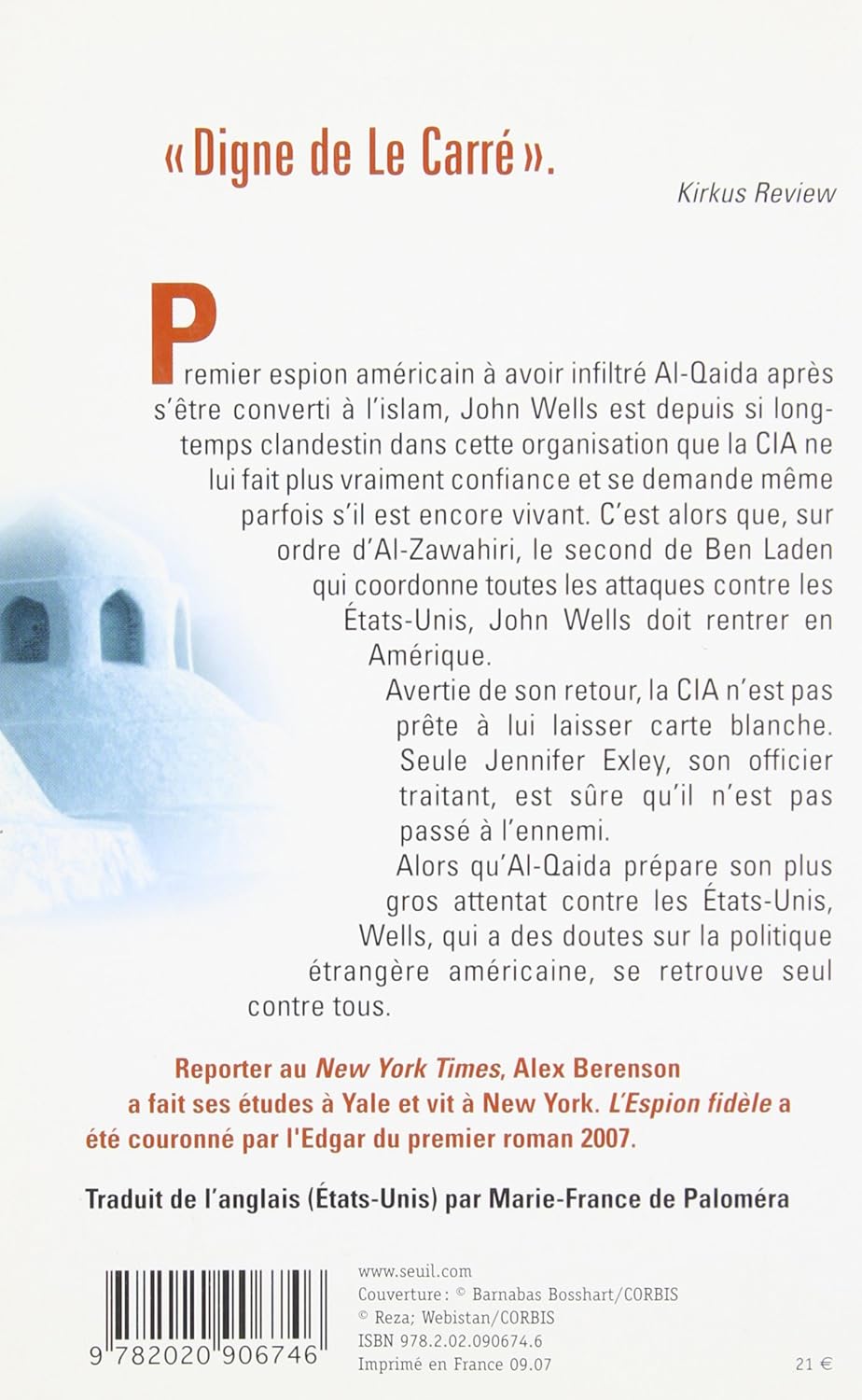 Livre L'espion fidèle - Alex Berenson (Livre d'occasion) - ISBN 2020906740