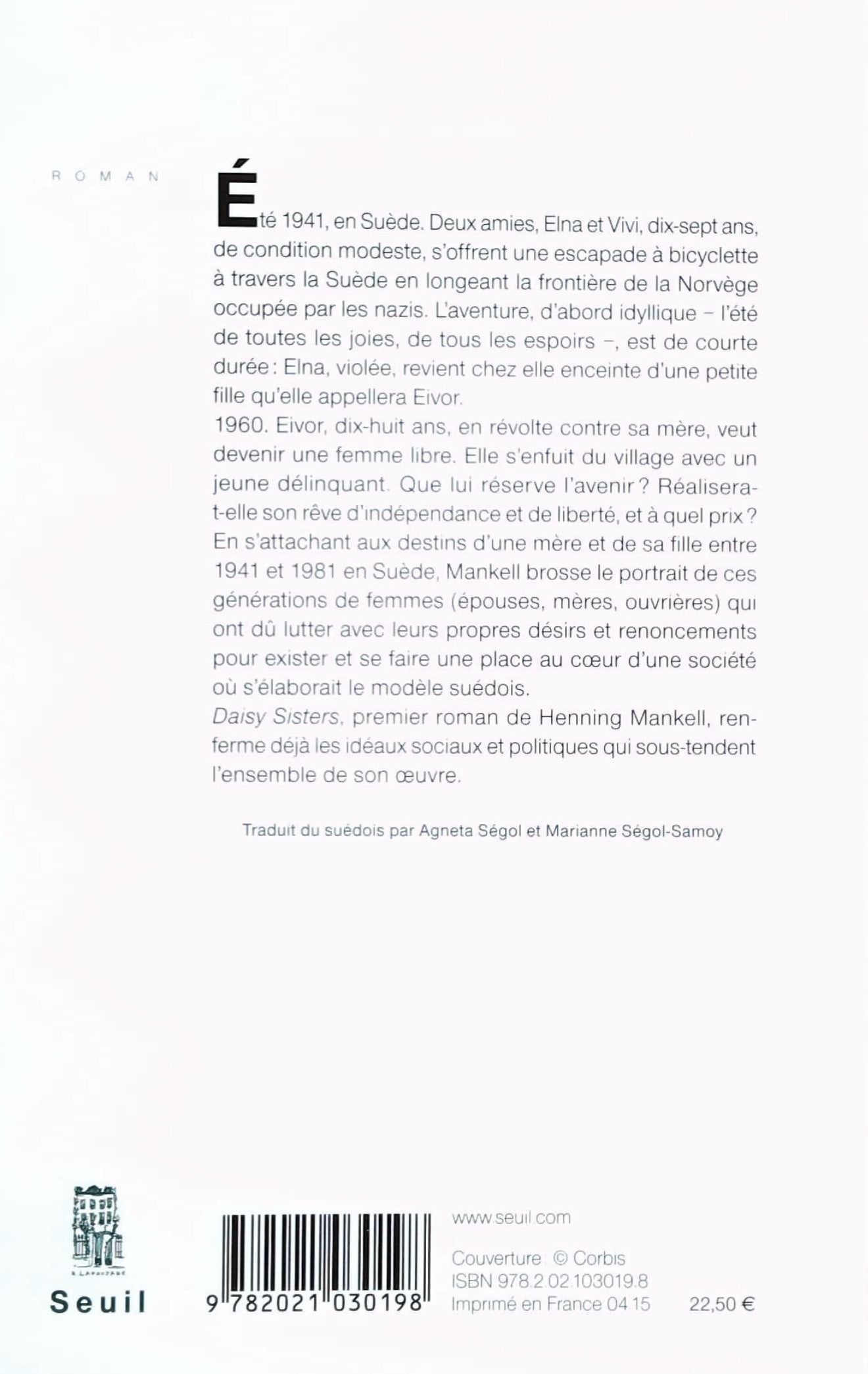 Livre Daisy Sisters - Hening Mankell (Livre neuf) - ISBN 2021030199
