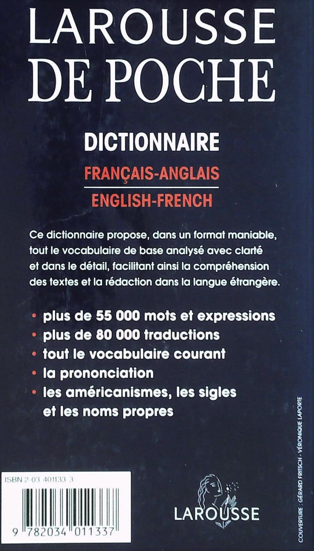 Larousse de poche : Dictionnaire Anglais-Français English-French