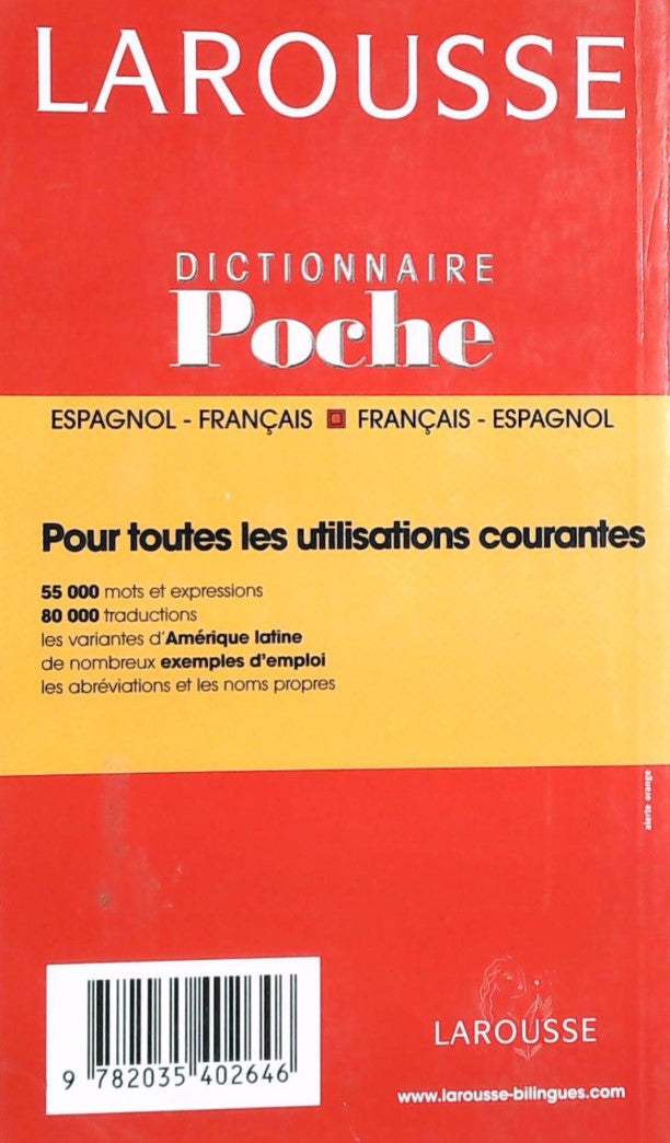 Dictionnaire poche Espagnol-français - Français-espagnol