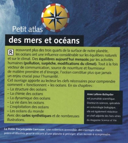 Livre Petit atlas des mers et océans - Anne Lefèvre-Balleydier (Livre d'occasion)