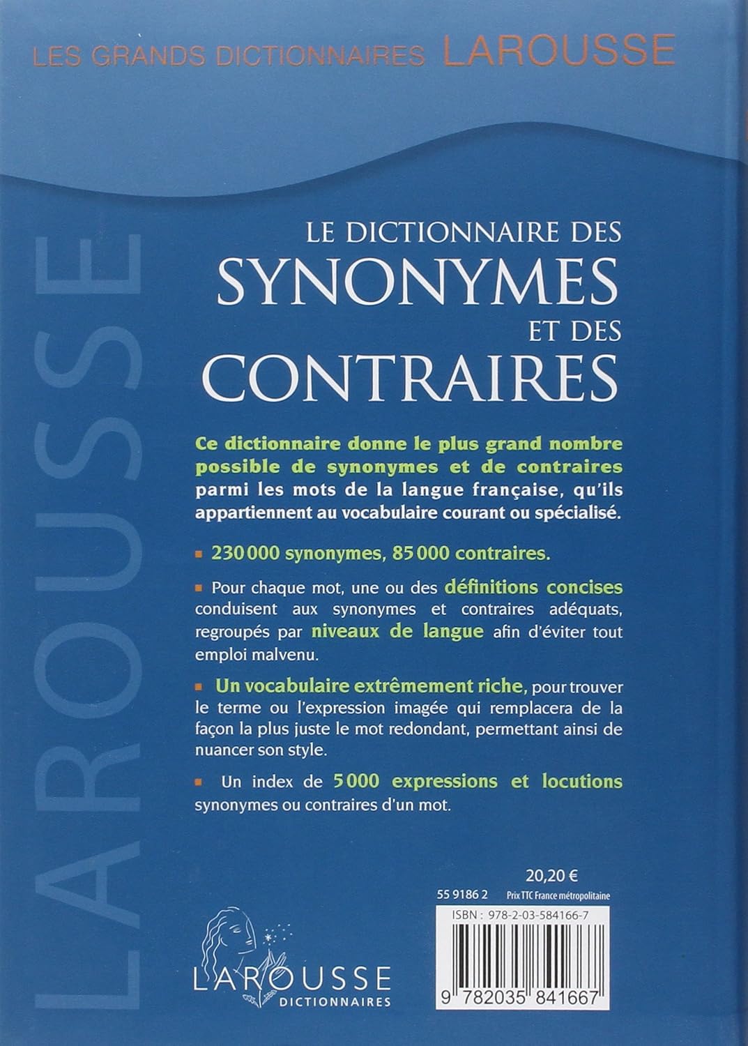 Livre Le dictionnaire des synonymes et des contraires - Collectif (Livre d'occasion) - ISBN 20358...