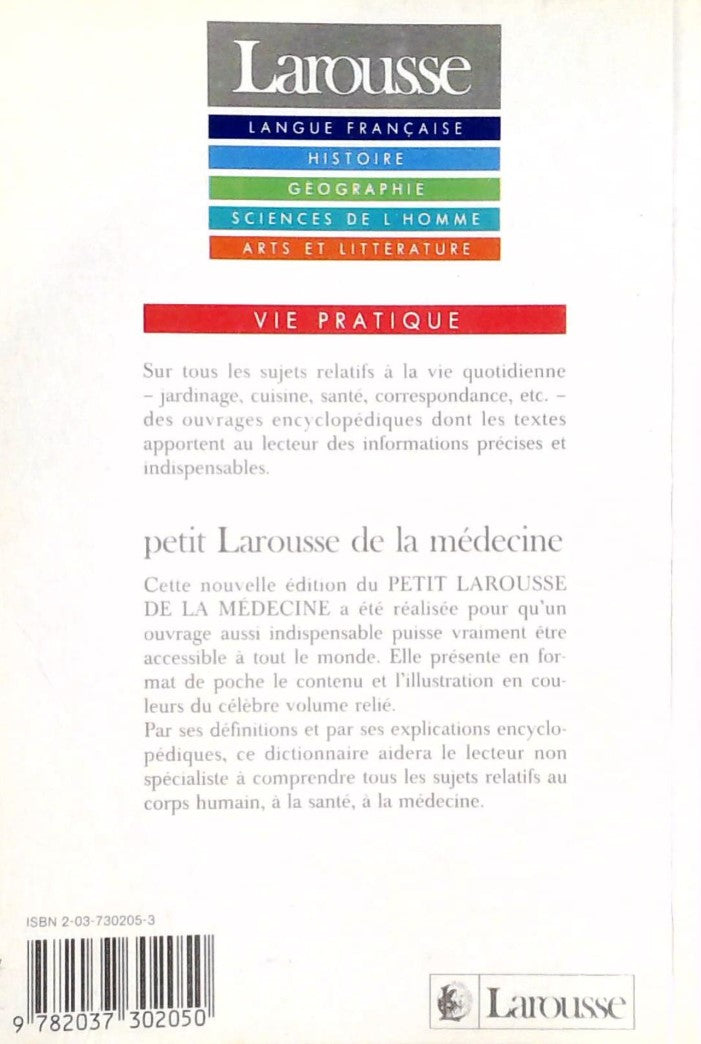 Livre Petit Larousse de la médecine - André Domart (Livre d'occasion) - ISBN 2037302053
