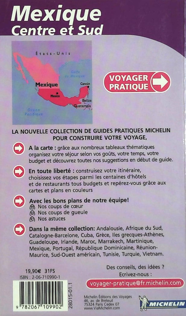 Voyager pratique Michelin : Mexique Centre et Sud