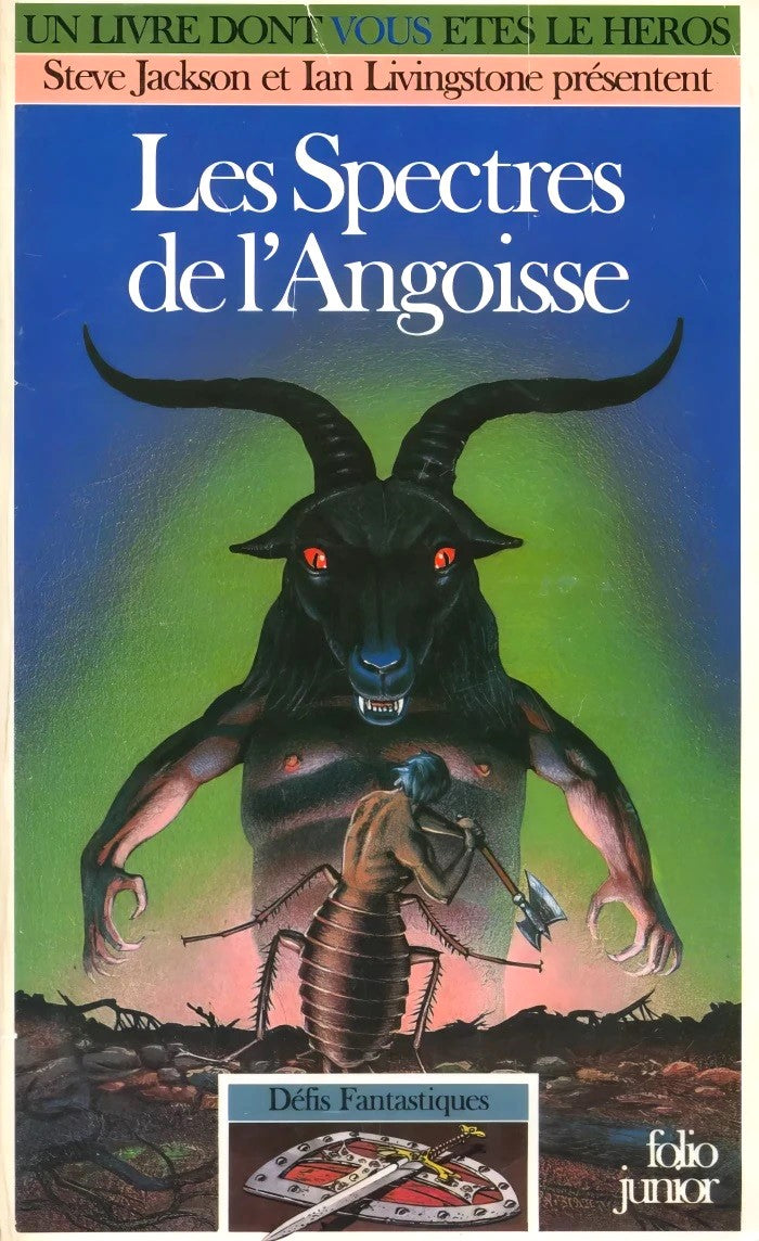 Livre Les Spectres de l'Angoisse - Steve Jackson (Livre d'occasion) - ISBN 2070333833