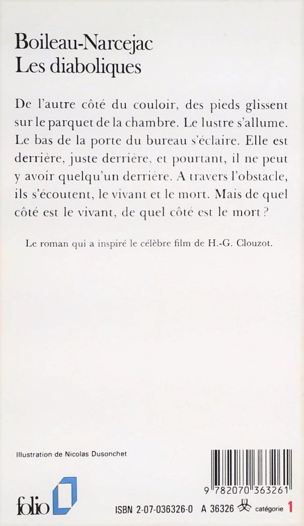 Livre Les diaboliques - Boileau-Narcejac (Livre d'occasion) - ISBN 2070363260