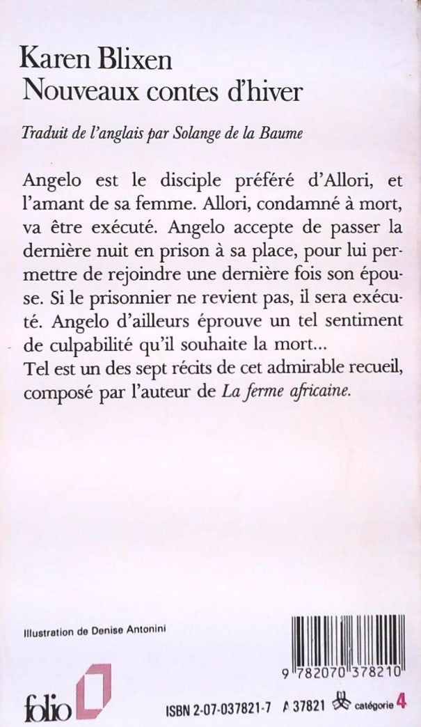 Livre Nouveaux contes d'hiver - Karen Blixen (Livre d'occasion) - ISBN 2070378217