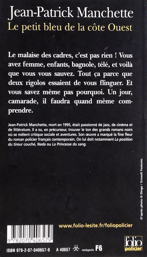 Livre La petit bleu de la côte Ouest - J-P Manchette (Livre d'occasion) - ISBN 2070406571
