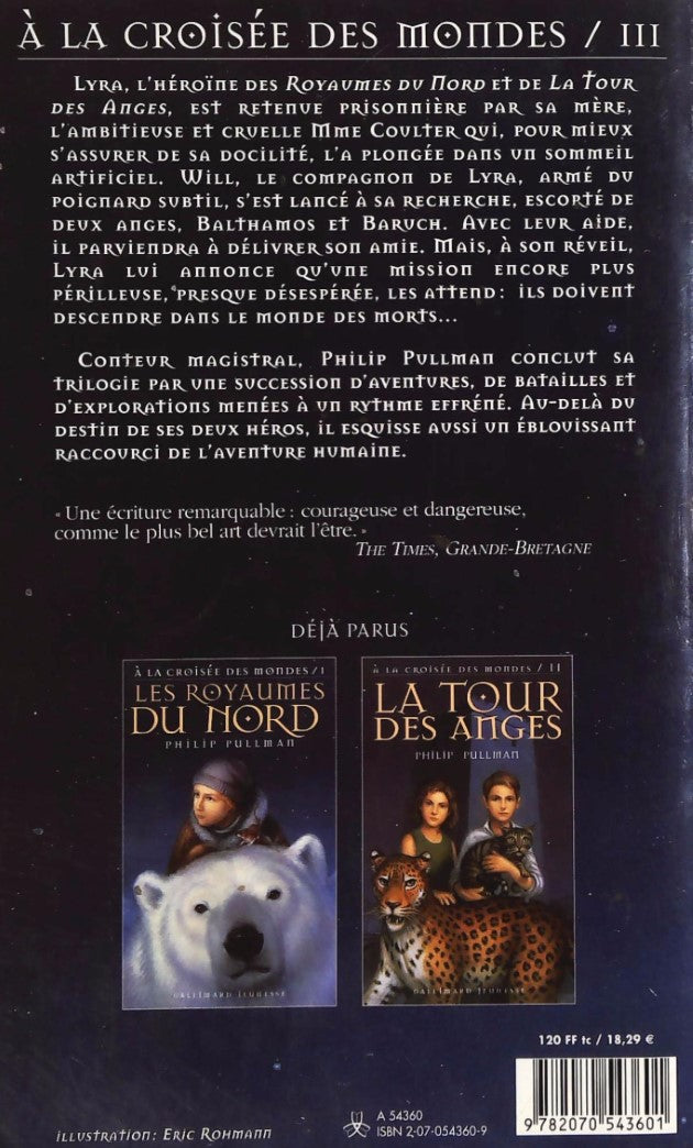 Livre Le miroir d'ambre - Phili Pullman (Livre d'occasion) - ISBN 2070543609
