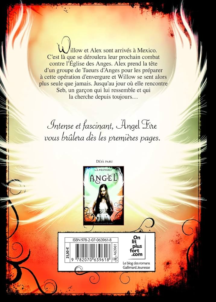 Livre Angel Fire - L.A. Weatherly (Livre d'occasion) - ISBN 2070639614
