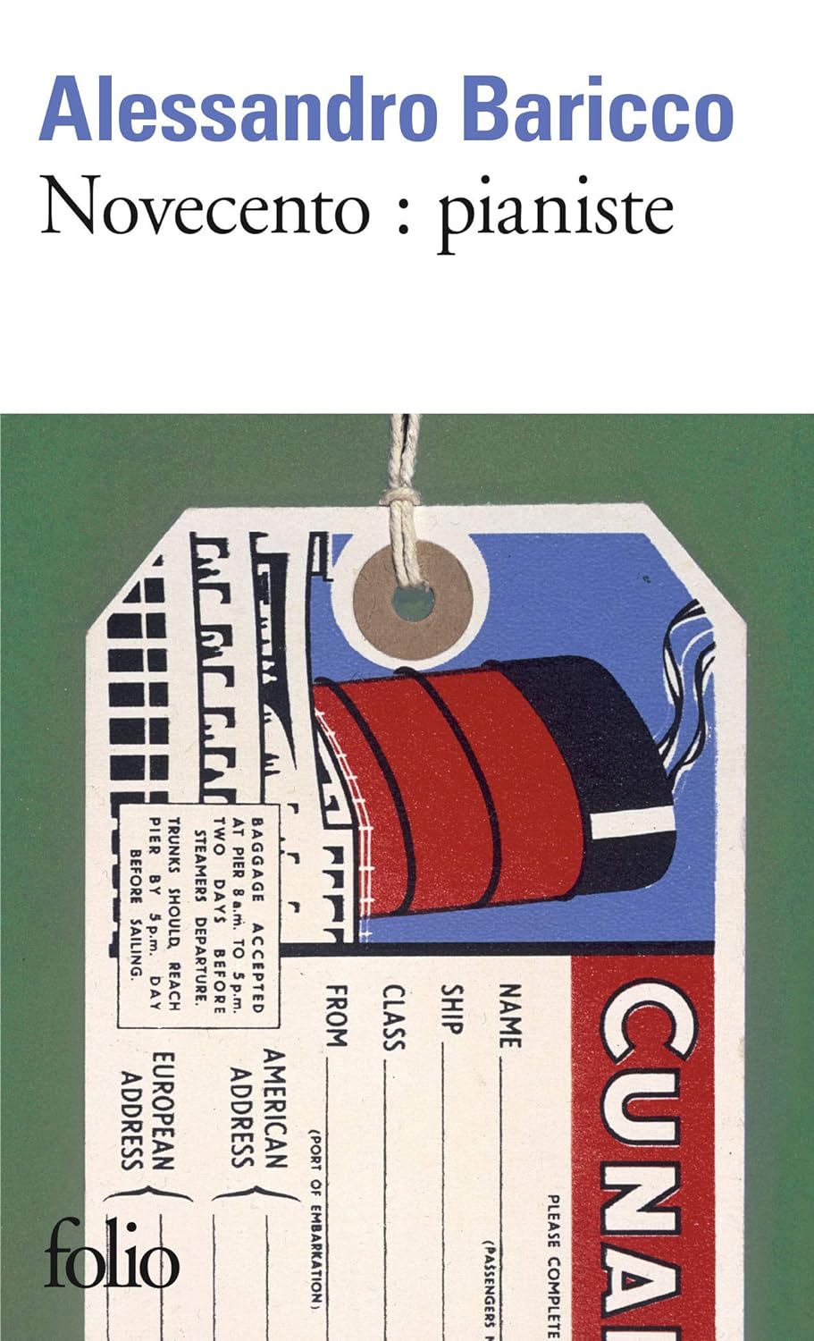 Livre Novecento : pianiste - Alessandro Baricco (Livre d'occasion) - ISBN 2072722276