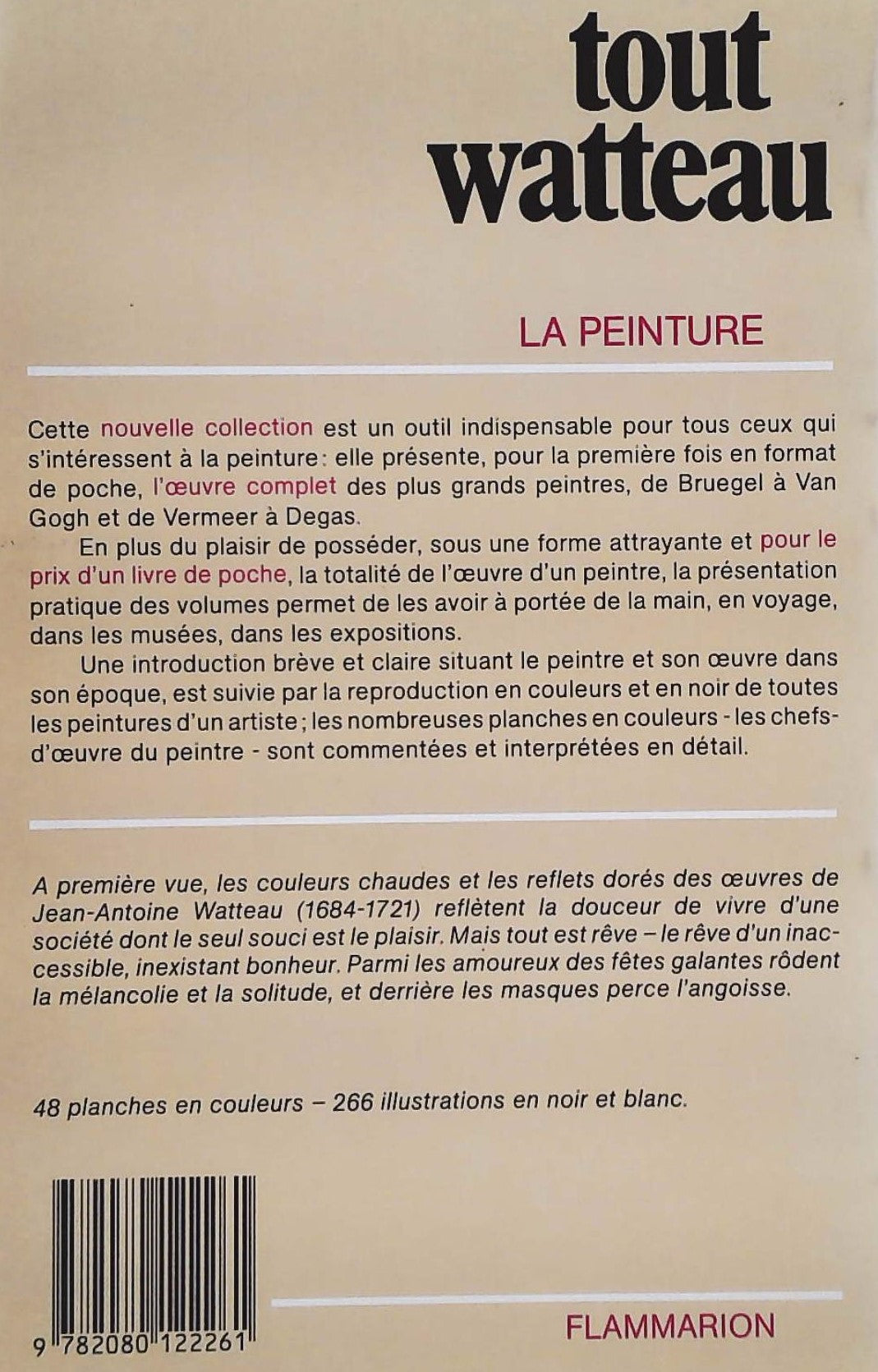 Livre Tout Watteau : La peinture - Mariane Roland Michel (Livre d'occasion) - ISBN 2080122266