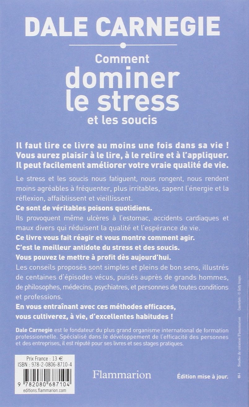 Livre Comment dominer le stress et les soucis - Dale Carnegie (Livre d'occasion) - ISBN 2080687107