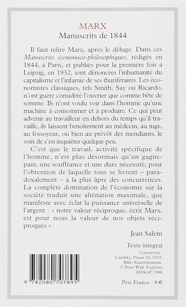 Manuscrits de 1844 (Karl Marx)