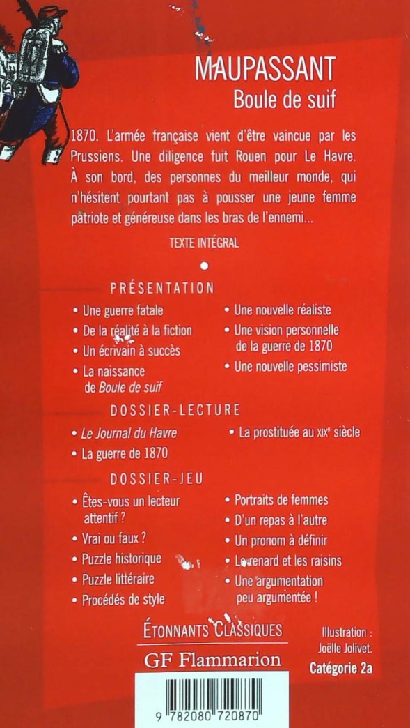 Livre Boule de suif - Guy de Maupassant (Livre d'occasion) - ISBN 2080720872