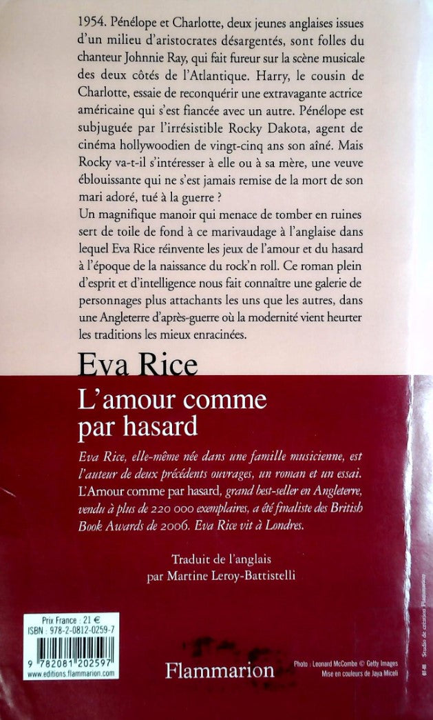 Livre L'amour comme par hazard - Eva Rice (Livre d'occasion) - ISBN 208120259X