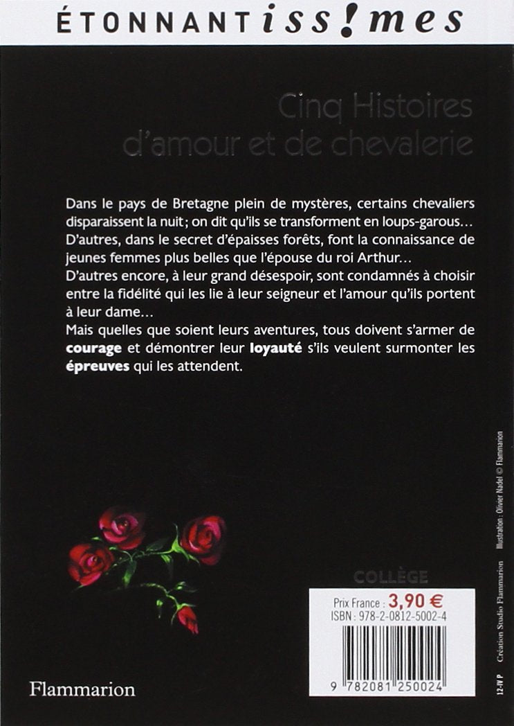Livre Cinq histoires d'amour et de chevalerie - Marie de France (Livre d'occasion) - ISBN 2081250...